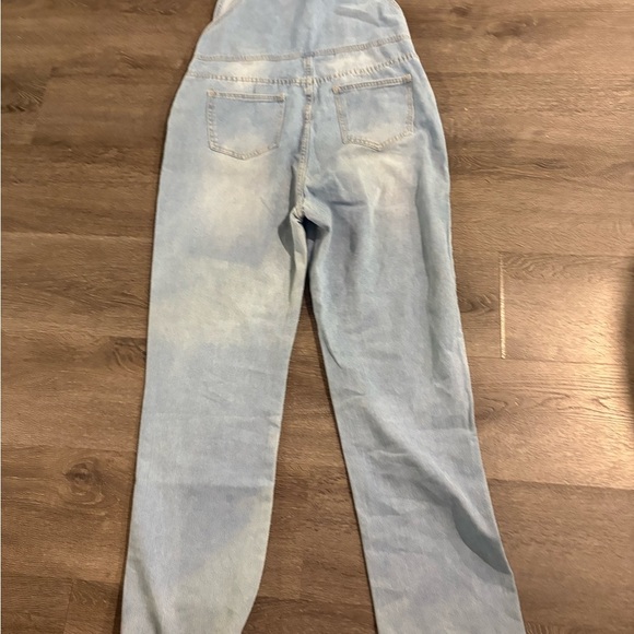 MISSLOOK Women's Denim Overalls with Floral Patterns - Picture 9 of 11